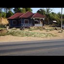 Gräser werden getrocknet (für Besen und Bastmatten?)